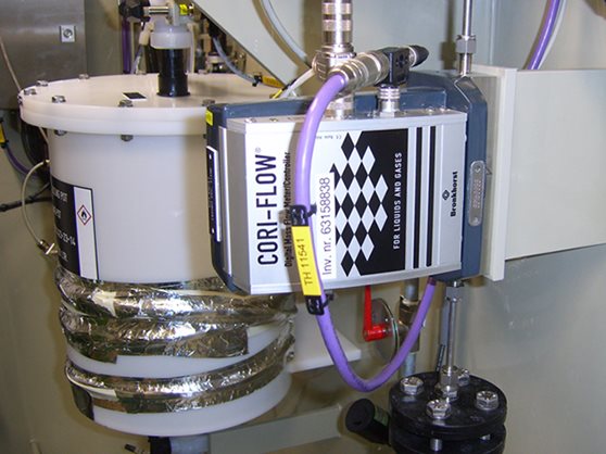 Bronkhorst Coriolis flow meter in application