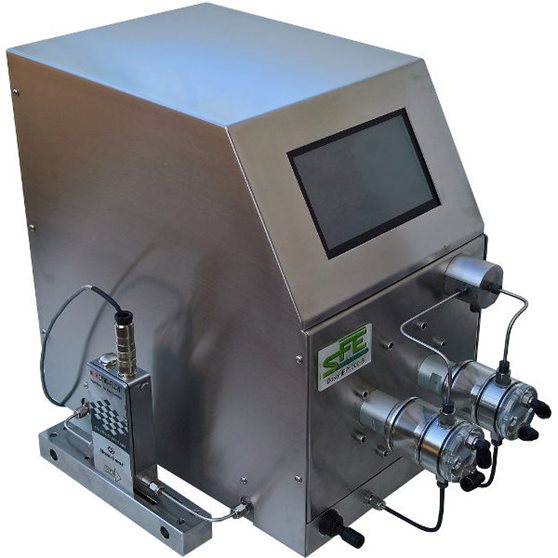 Bronkhorst Coriolis flow meter and SFE Process pump