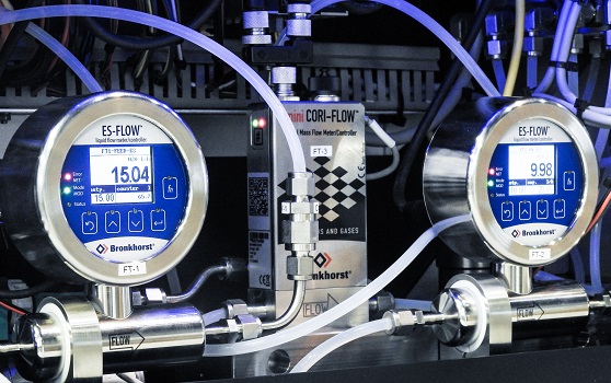 Flow Meter with ultrasonic and Coriolis measuring principle