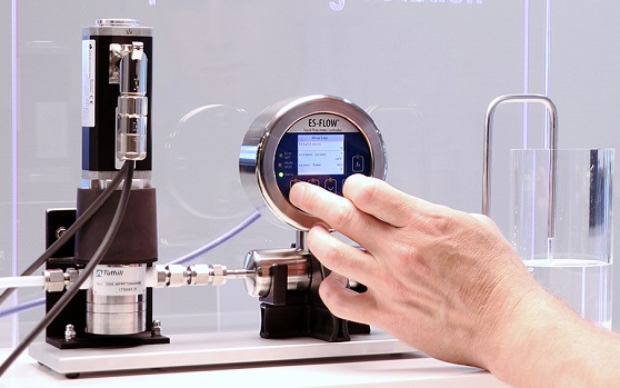 Pompe combinée à un débitmètre à ultrasons