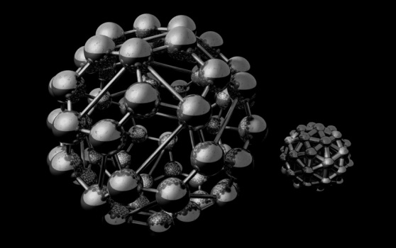 3D model of Buckminsterfullerene
