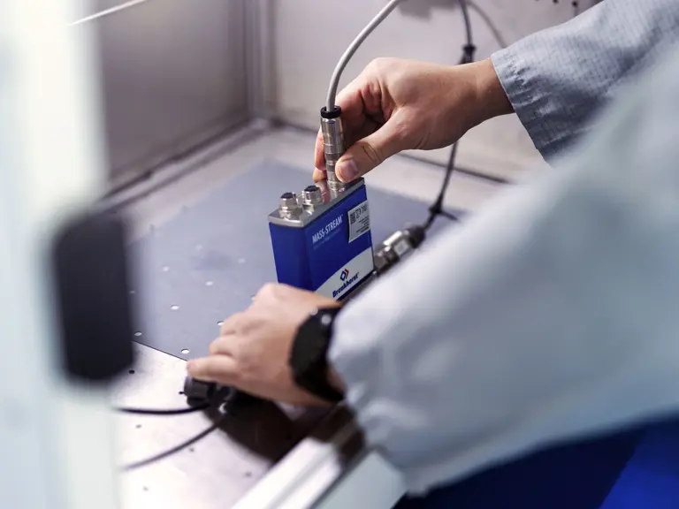 Calibration at Bronkhorst