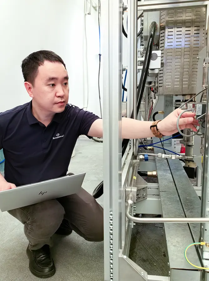 Field engineer on site